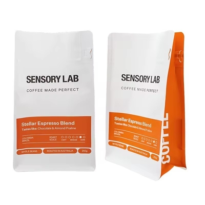 맞춤 인쇄 250g 340g 500g 생분해성 사이드 구세트 가방 플라스틱 마이러 엽 포일 포장 평면 바닥 가방