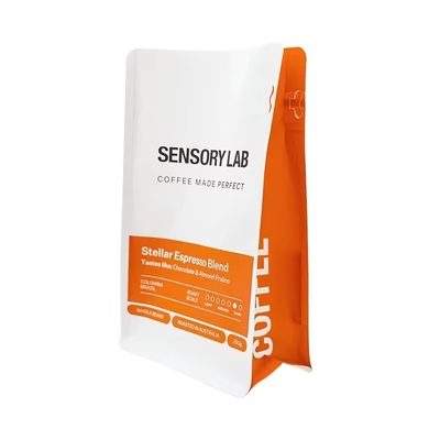 맞춤 인쇄 250g 340g 500g 생분해성 사이드 구세트 가방 플라스틱 마이러 엽 포일 포장 평면 바닥 가방