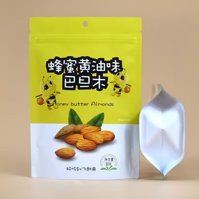 맞춤 인쇄 된 생분해성 알루미니즘 엽지 냄새 방지 쿠키 포장 크래프트 종이 서식용 지플록 가방