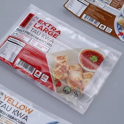 맞춤형 인쇄 식품 포장 가방 세 면 밀폐 가방 나일론 포장 냉동 식품 가방 덤플링 해산물 새우