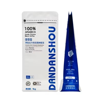 재활용 할 수 있는 맞춤형 인쇄 평면 바닥 250g 1Lb 콩 커피 가방 밸브 사이드 구시트 사이드 패키지