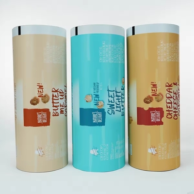 견과류, 마른 과일, 간식 및 식품 자동 포장 기계에 맞춘 인쇄 롤 필름
