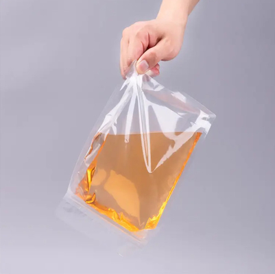 맞춤형 평면 하단 8면 봉인 맑은 투명한 지프 잠금 건조 과일 식품 쌀 포장 플라스틱 서드 팟