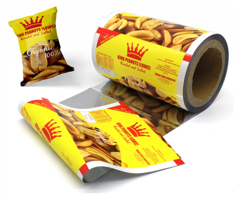 도매 식품 등급 인쇄 칩 포장 봉지 라미네이트 롤 PET 플라스틱 봉지 롤 Mylar 알루미늄 포장 필름 롤