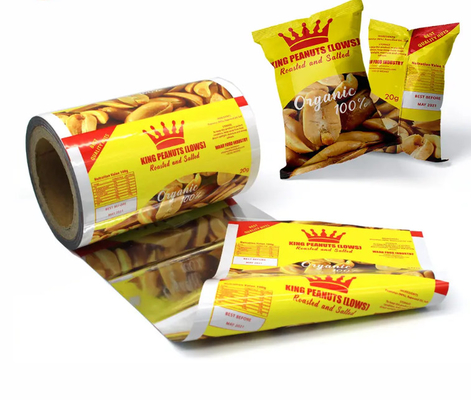 도매 식품 등급 인쇄 칩 포장 봉지 라미네이트 롤 PET 플라스틱 봉지 롤 Mylar 알루미늄 포장 필름 롤