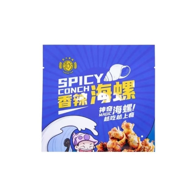 사용자 지정 로고 반짝이는 플라스틱 가구 매운 콩고 음식 포장 밀폐 가방 열 밀폐 가방 3 측면 밀폐 가방