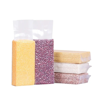 값싼 투명한 나일론 플라스틱 포장 가방 강한 측면 덩어리 밀폐 1KG/100kg 비누 포장 가방 쌀 식품
