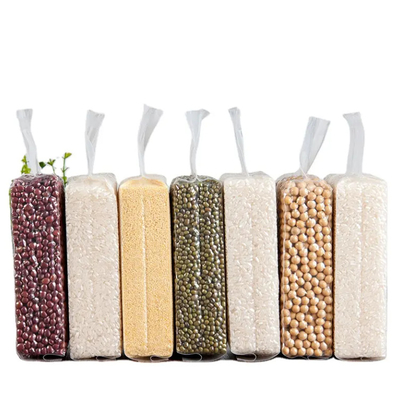 값싼 투명한 나일론 플라스틱 포장 가방 강한 측면 덩어리 밀폐 1KG/100kg 비누 포장 가방 쌀 식품