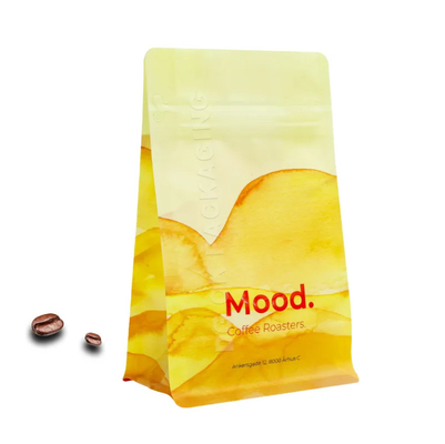 사용자 지정 로고 사이드 가세트 평면 하단 커피 콩 포장 라미네이트 100g 150g 250g 500g 1kg 밸브가 있는 가방
