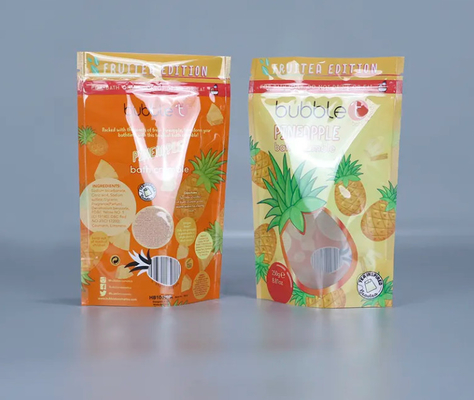 맞춤형 인쇄 된 서 있는 다시 닫을 수 있는 Ziplock 플라스틱 포장 봉지 맑은 창문