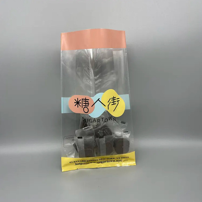 사용자 지정 뒷 봉지 포지 맑은 사이드 구세트 쿼드 봉지 서식 견과류 간식 과자 8 사이드 봉지 투명한 플라스틱 가방