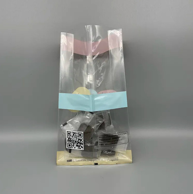 사용자 지정 뒷 봉지 포지 맑은 사이드 구세트 쿼드 봉지 서식 견과류 간식 과자 8 사이드 봉지 투명한 플라스틱 가방