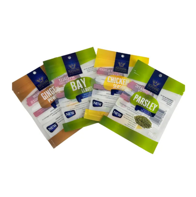 맞춤형 인쇄 한자 3 면 봉인 플라스틱 가방 향신료 향신료 한자 식용 포장 Ziplock Mylar 가방