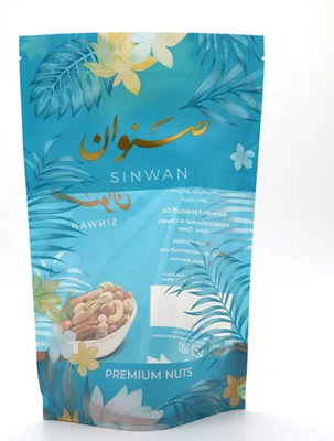 맞춤형 플라스틱 가방 식품 포장 가방 플라스틱 알루미늄 엽 Mylar Zipper Ziplock Bag Stand Up Pouch Doypack For Nuts Snack