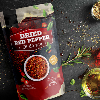 향신료 포장 가방 플라스틱 포장 향신료 파프리카 식품 포장 가방 밀폐 된 지퍼 서드업 포스