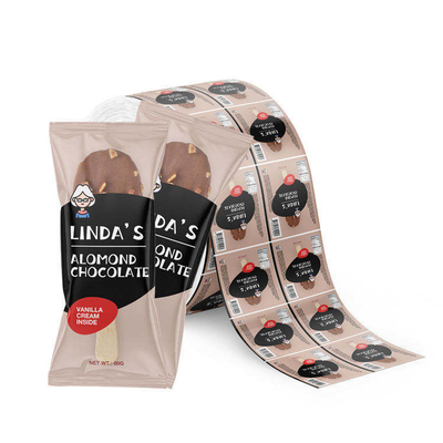 맞춤형 인쇄 식품 포장 플라스틱 롤 필름 아이스크림 포장 알루미늄 호일 라미네이트 롤 필름