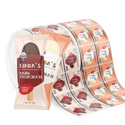 맞춤형 인쇄 식품 포장 플라스틱 롤 필름 아이스크림 포장 알루미늄 호일 라미네이트 롤 필름