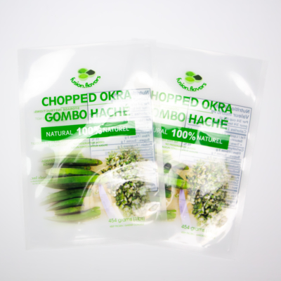 맞춤형 디지털 인쇄 투명 1 파운드 컷 오크라 포장 플라스틱 가방 채소 진공 가방