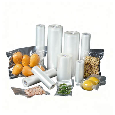 맞춤형 인쇄 도매 투명 나일론 진공 백 한쪽 면 투명 파우치 (고기 또는 채소용)