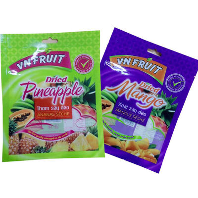 디지털 인쇄 식품 등급 삼면 열 밀봉 진공 보관 신선한 망고 라즈베리 베리 블루베리 플랫 파우치 냉동 과일 봉투