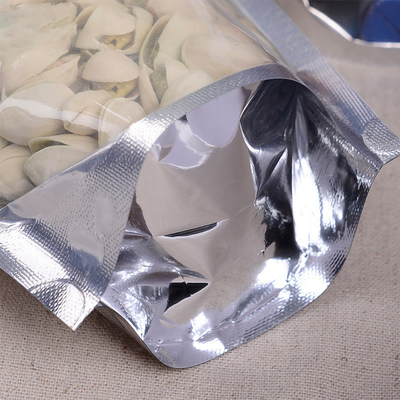 투명 전면으로 재밀봉할 수 있는 팁을 견디는 지플록식 알루미늄 호일