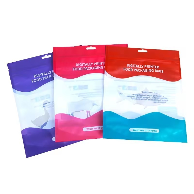 인쇄 된 Mylar Zip 잠금 가방 간식 포장 가방 음식 간식 재사용 홀로그램 포장 가방