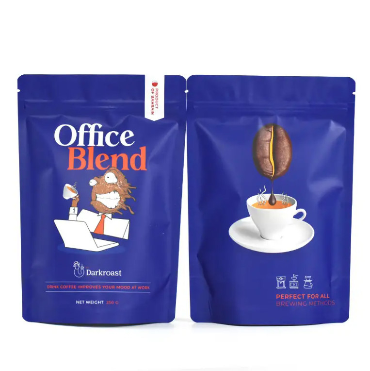 맞춤형 디자인 인쇄 냄새 방지 100g 500g 서 서 서 Zipper Pouch Sachet 보충제 소화류 커피 포장 Mylar 가방