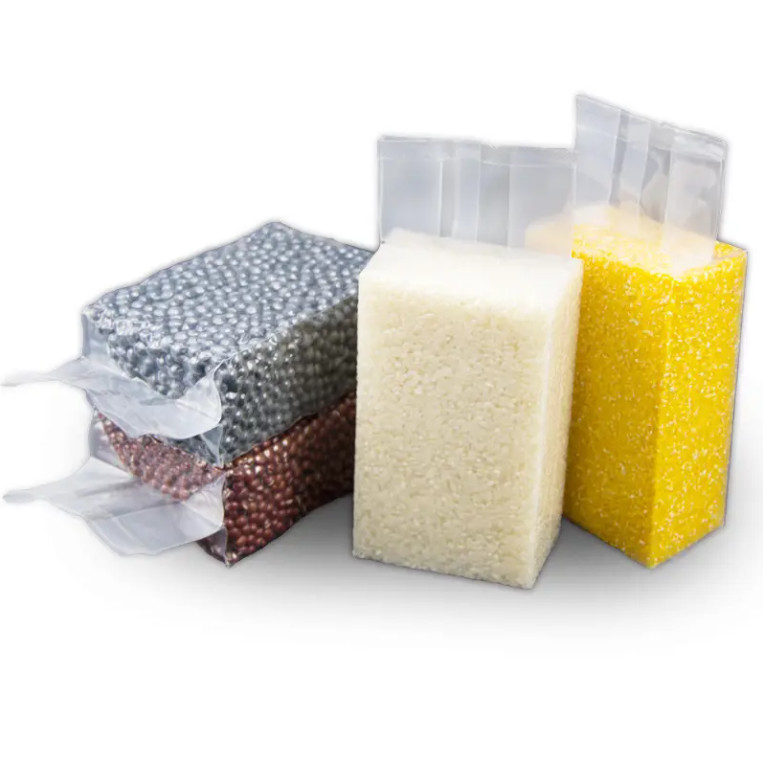 값싼 투명한 나일론 플라스틱 포장 가방 강한 측면 덩어리 밀폐 1KG/100kg 비누 포장 가방 쌀 식품