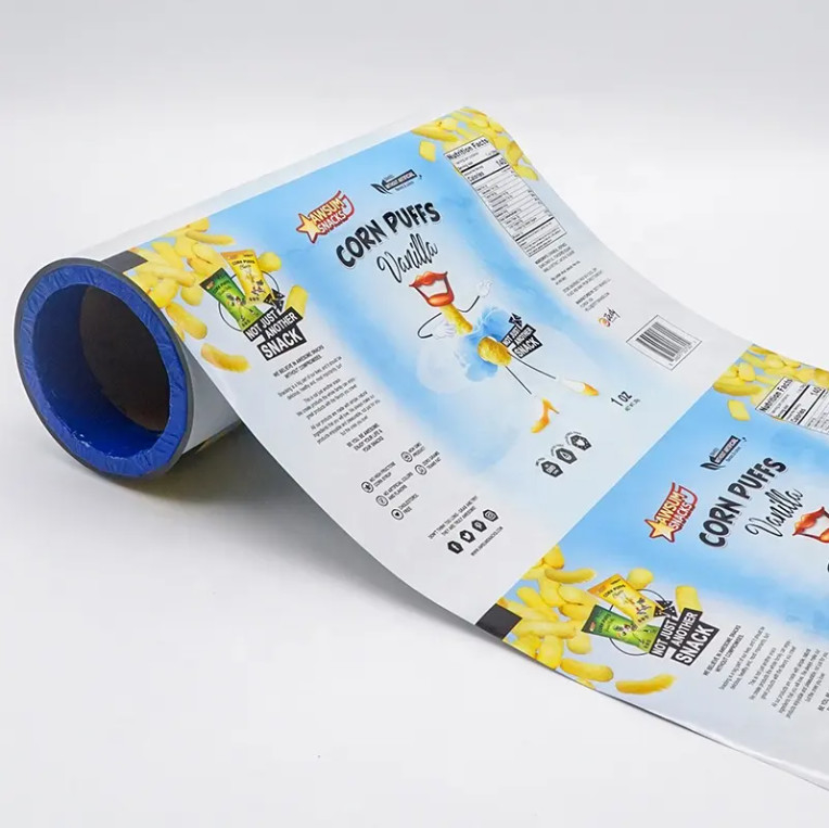 사용자 지정 엽지 laminated 알루미늄 플라스틱 식품 유연 포장 필름 롤 포토 칩 포장