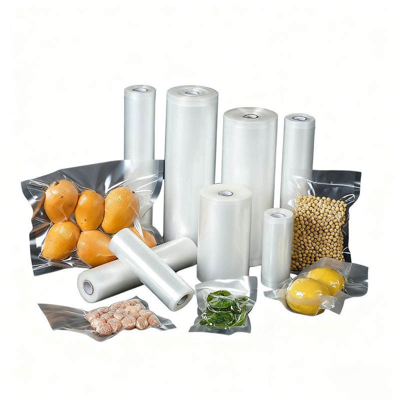 맞춤형 인쇄 도매 투명 나일론 진공 백 한쪽 면 투명 파우치 (고기 또는 채소용)